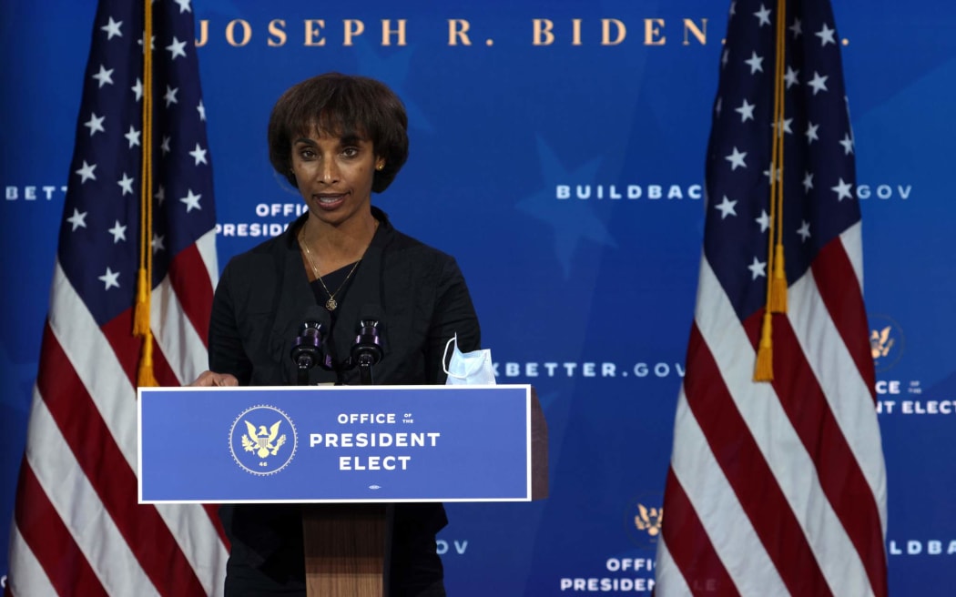 Chair of the Council of Economic Advisers nominee Cecilia Rouse speaks during an event to name President-elect Joe Bidens economic team at the Queen Theater December 1, 2020 in Wilmington, Delaware.