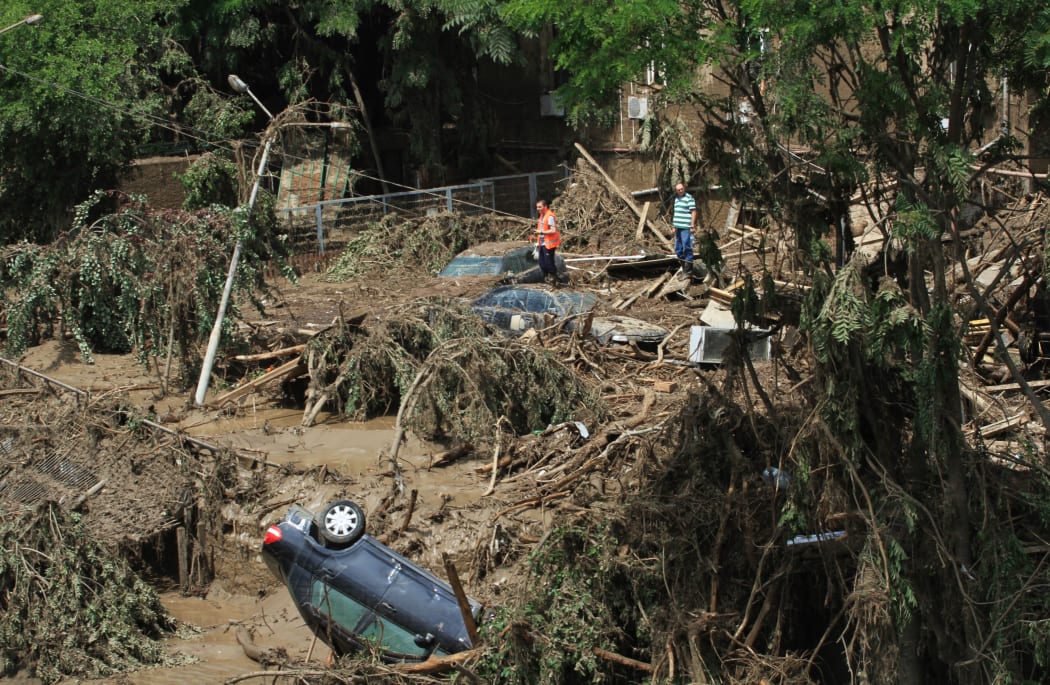 Tbilisi Zoo damaged by flooding.