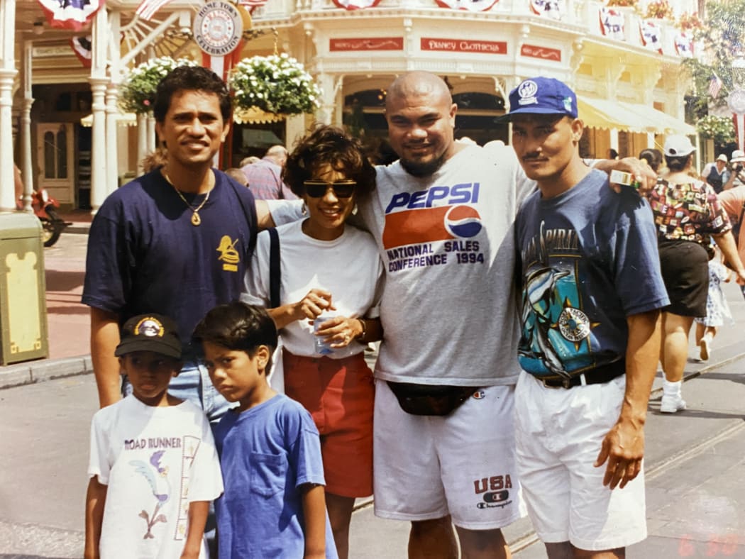 Maselino Masoe (far right) was ready to give up boxing entirely, but then a call from a friend, former Samoan-born New Zealand professional boxer Faumuina To'aletai Mafaufau David Tua, saw him move to NZ and go pro.