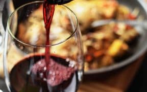 wine and glass