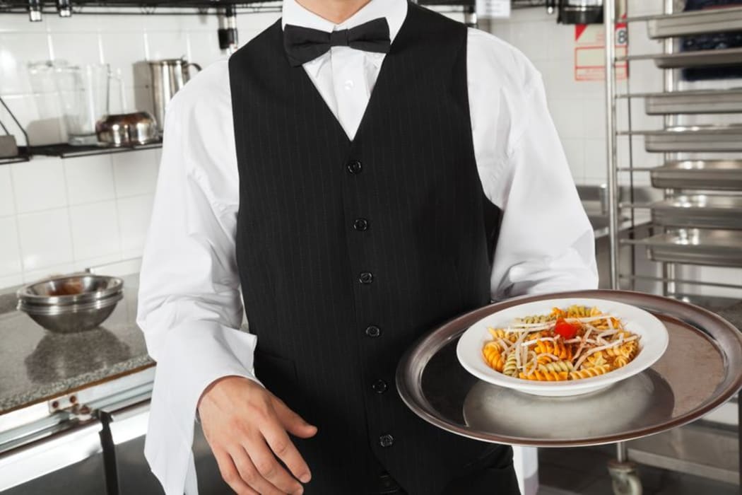 waiter with food