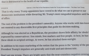 NY Times Trump op-ed