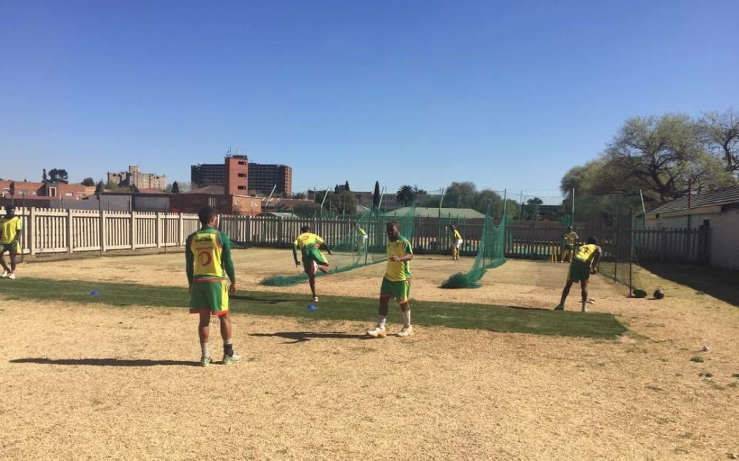 Vanuatu get some net practice in before their World Cricket League 5 opener in South Africa.