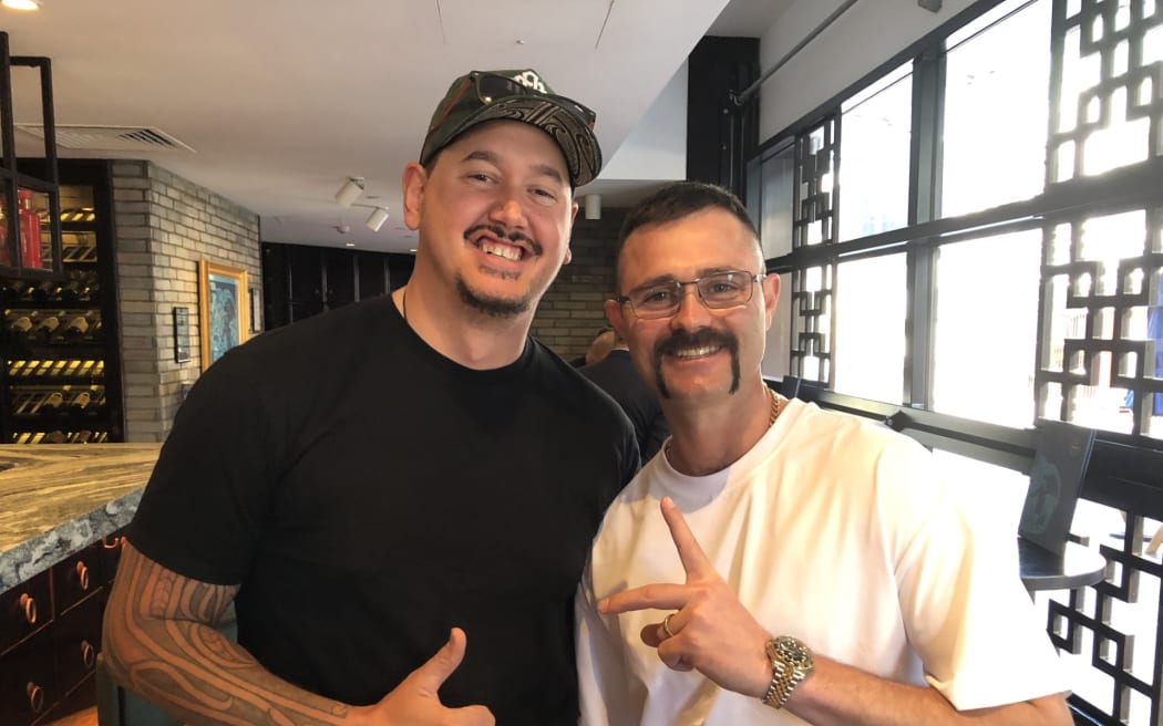 Damon Heta, The Heat (R) and Ben Robb aka Big Rig.