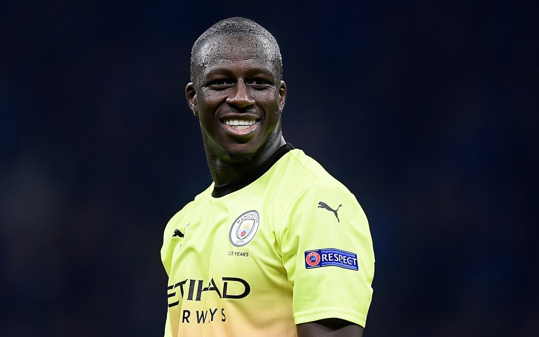 Benjamin Mendy while at Manchester City.