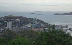 CBD of Papua New Guinea's capital Port Moresby.