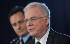 John Schmidt - pictured at a news conference in January 2014, when he was the head of the Australian Transaction Reports and Analysis Centre (AUSTRAC).