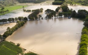 Floods engulf farmland along East Cape
