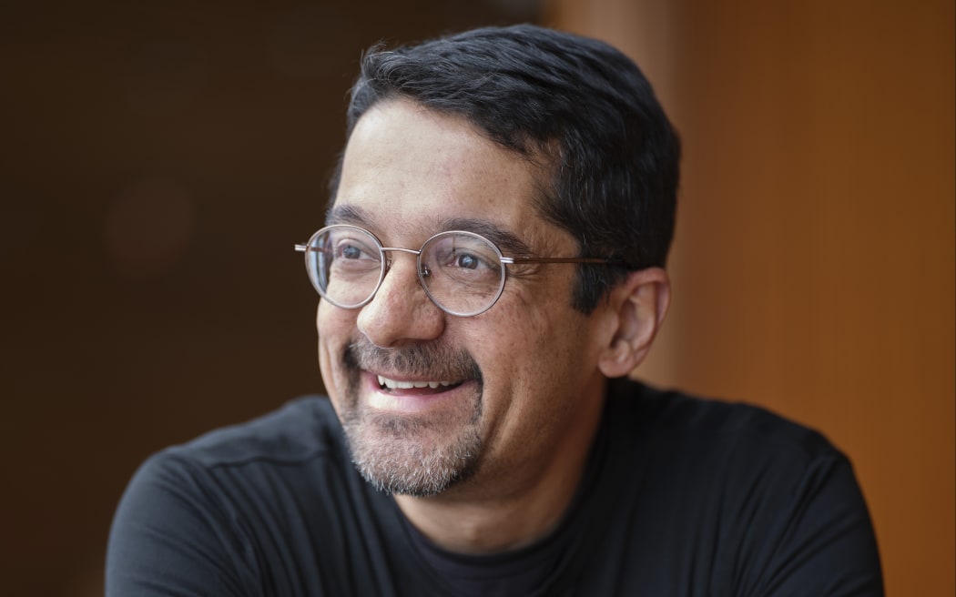 Portrait of Shankar Vedantam taken in Vancouver, BC, Canada on April 13, 2022.