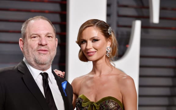 Harvey Weinstein and Georgina Chapman in 2017.