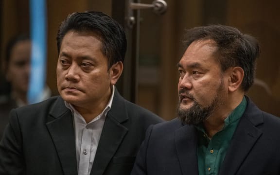 Rashid Bin Omar, right - victim impact statement.

PHOTO: JOHN KIRK-ANDERSON

Sentencing for Brenton Tarrant on 51 murder, 40 attempted murder and one terrorism charge.