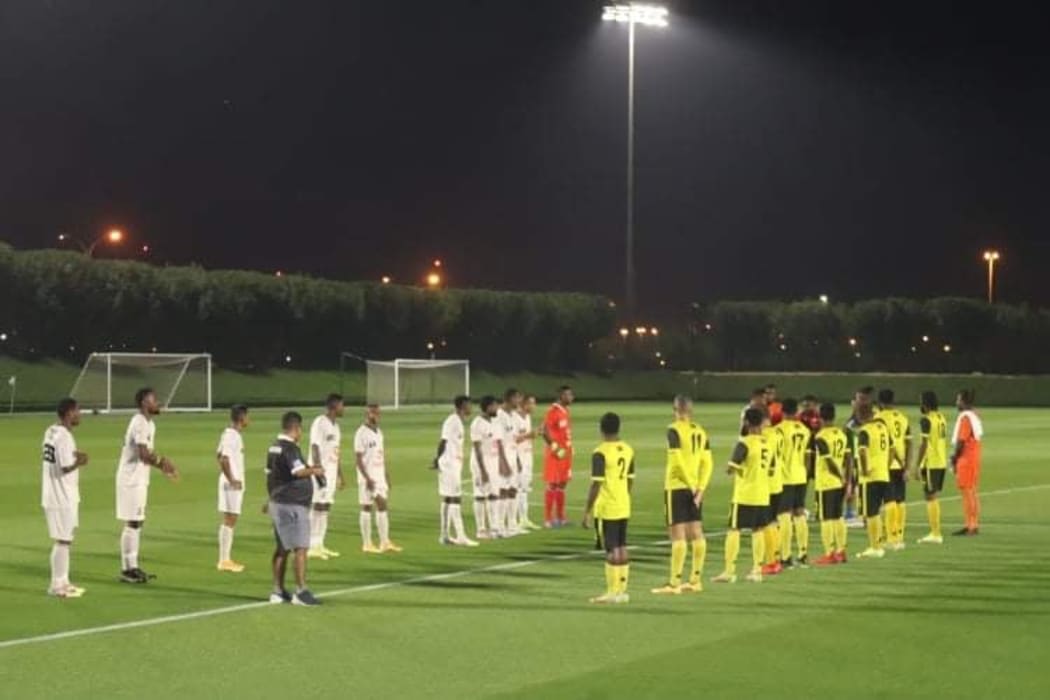 Vanuatu and Fiji in a friendly match