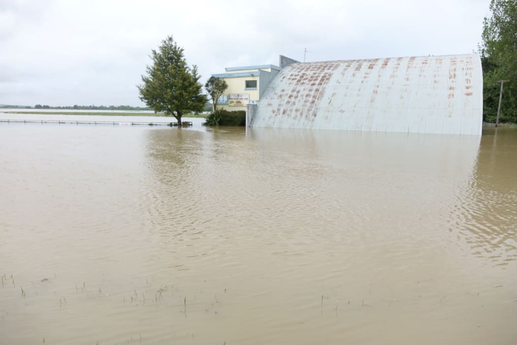 The South Otago Aero Club under water.