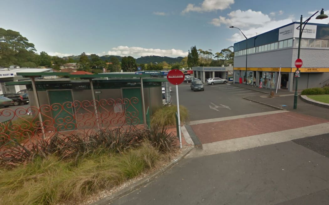 The public toilet at Glenmall Place where  a person was trapped for four hours.
