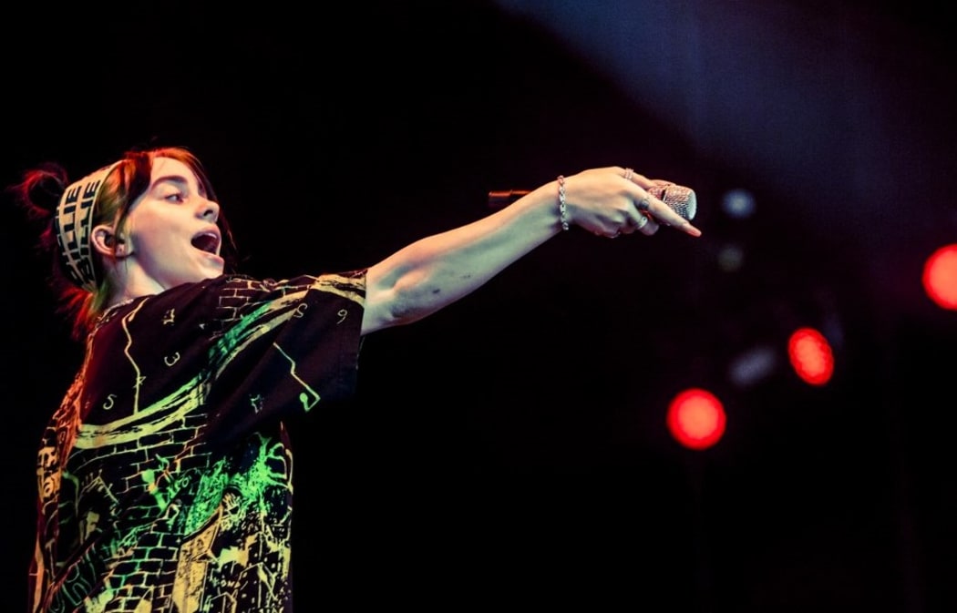 The american electropop singer and song writer Billie Eilish performing live at Lowlands Festival 2019 on 17 August 2019 in Biddinghuizen, Netherlands.
