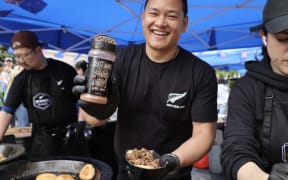 Anthony Hoy Fong was a chef for the re-opening of the Metropolitan Museum Oceania Galleries in New York.