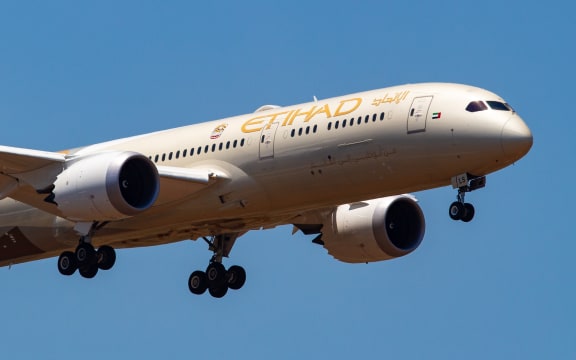Etihad Airways Boeing 787-9 Dreamliner aircraft.