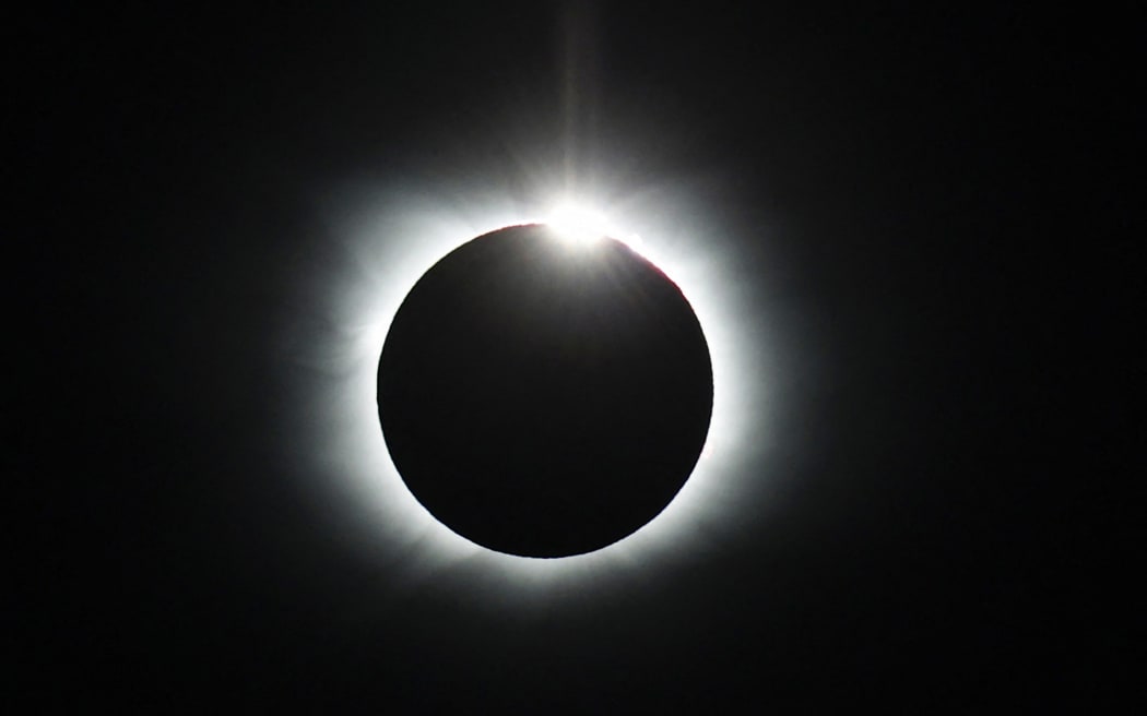 A total solar eclipse from Union Glacier in Antarctica, on 4 December, 2021.