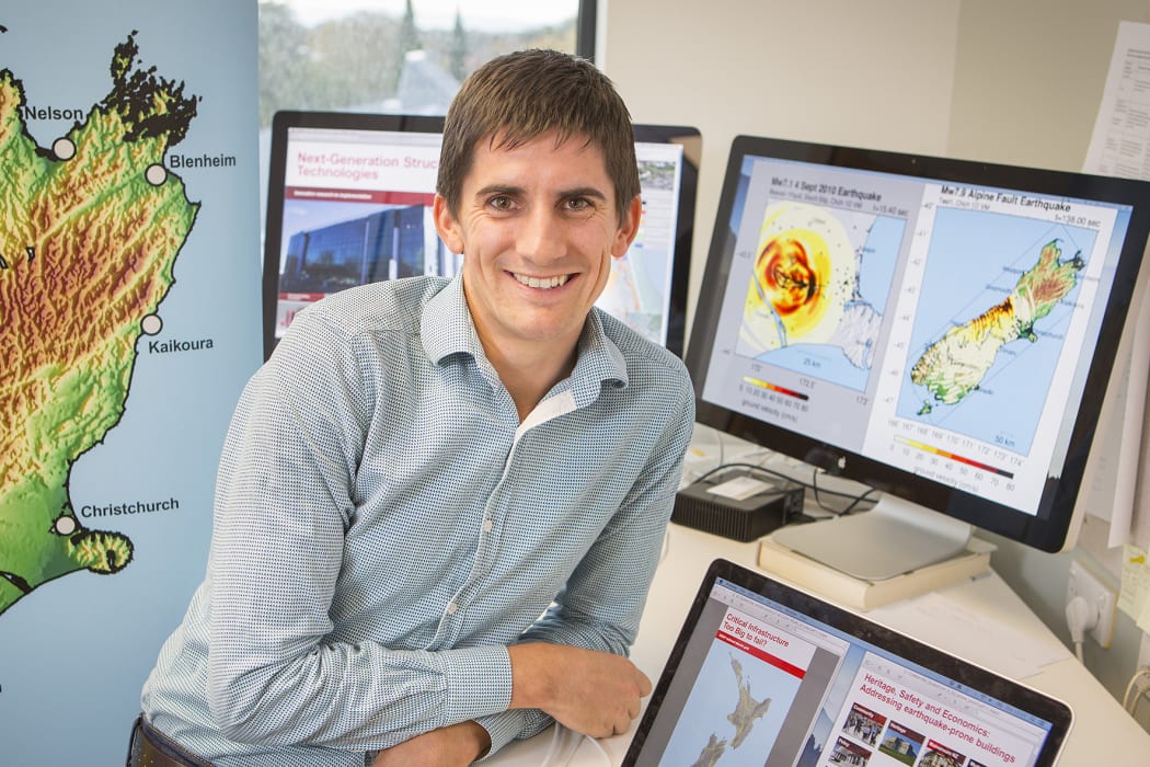 University of Canterbury Earthquake Engineering Professor Brendon Bradley has created a computer simulation which shows what an Alpine Fault earthquake will feel like.