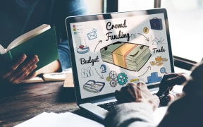Crowd Funding Fundraising Financial Investment Support Concept