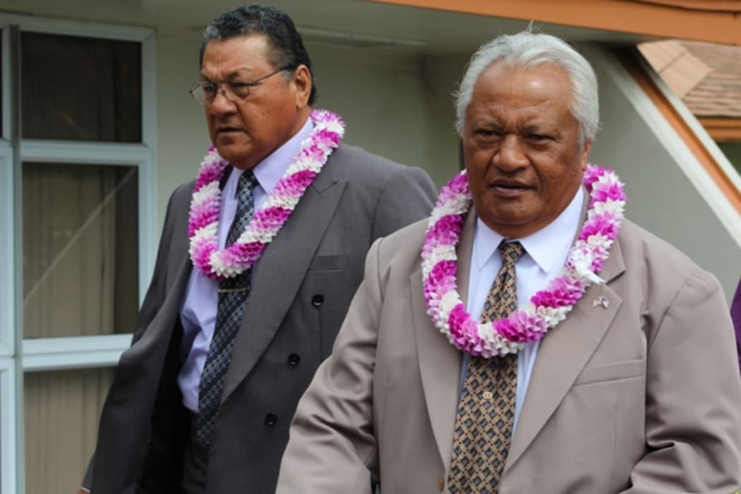 House Speaker Savali Talavou Ale and Senate President Gaoteote Palaie Tofau.