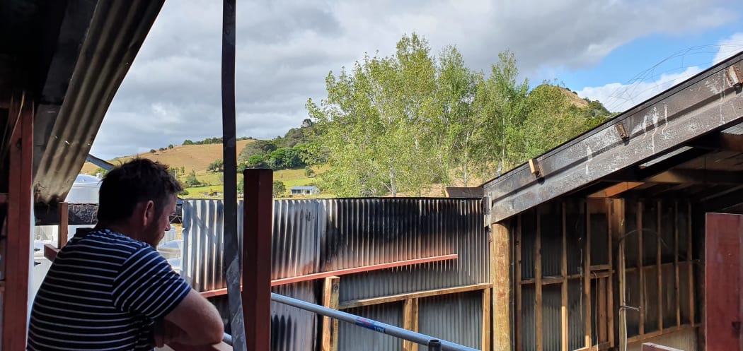Fire damage at the Sawmill Brewery, Matakana