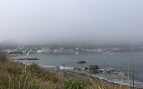 Fog set over Wellington's South Coast on 31 January, 2023, and caused delays and cancellations at the airport.