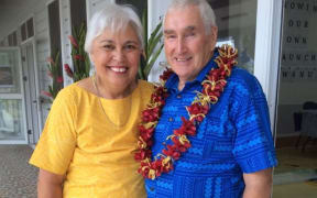 Luamanuvao Winnie Laban and her husband Dr Peter Swain