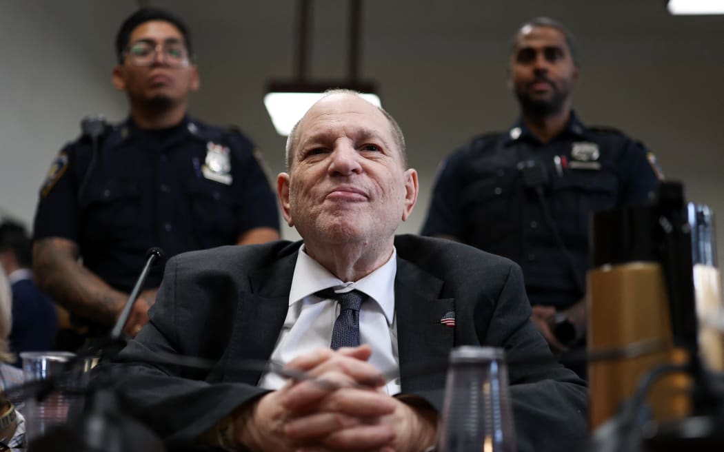 Former film producer Harvey Weinstein appears for his retrial at Manhattan Criminal Court on 5 June, 2025 in New York City.