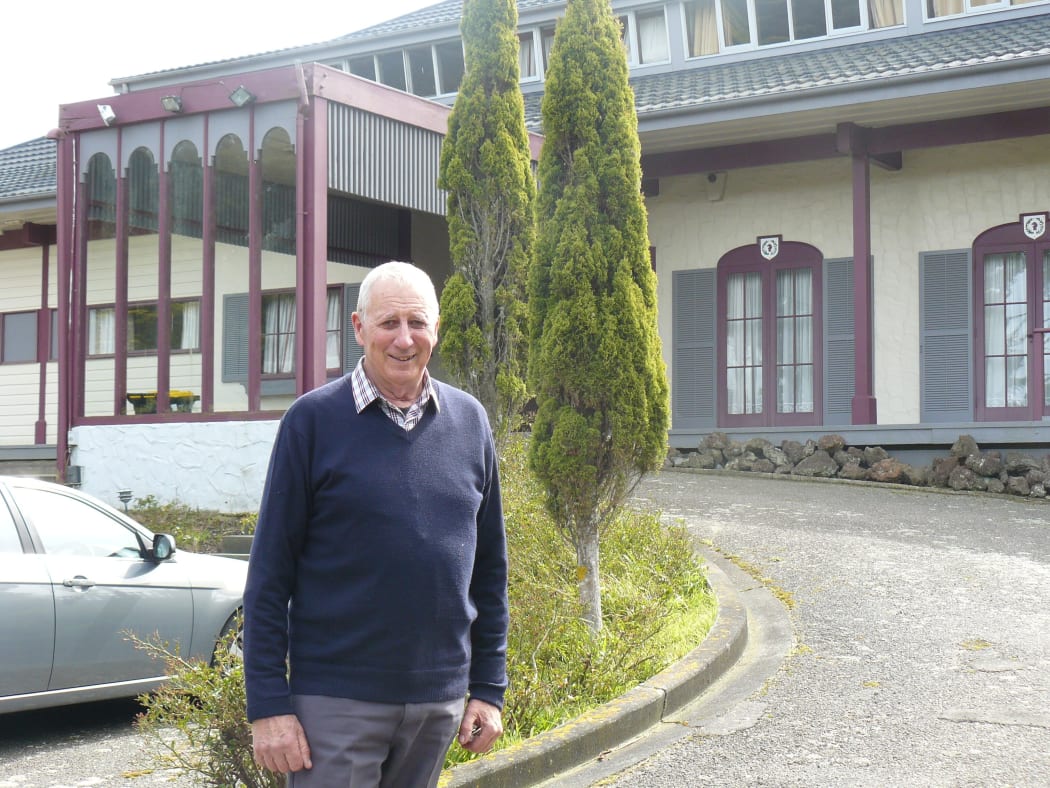 Roy Kellehan outside the Ohairu Valley Country Club