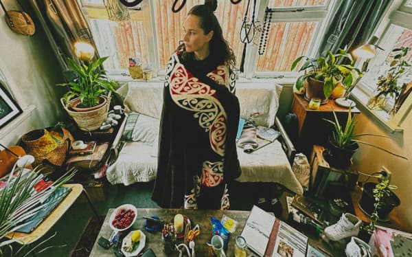 Byllie Jean on the cover of her debut solo EP Filter, which won the 'Auckland Live Best Independent Debut Award' at the 2025 Taite Music Awards.