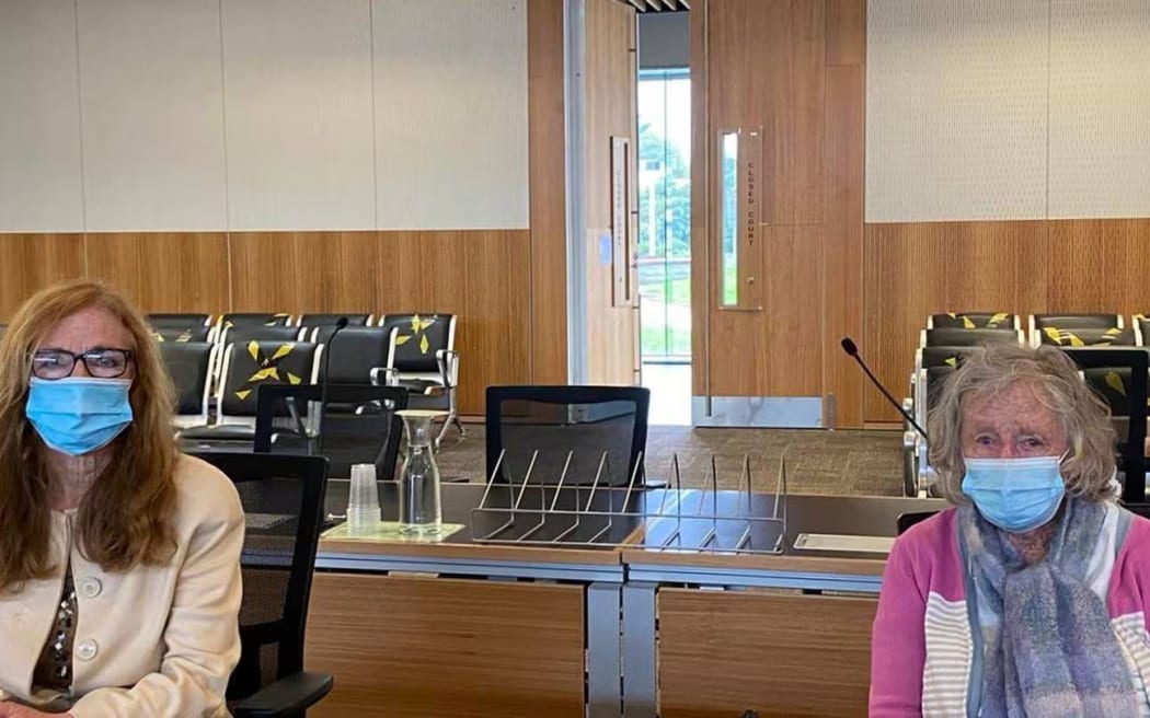 Janine Wallace, left, and her mother, top Auckland dog breeder Barbara Glover, right, were banned from owning dogs for nine years in a case of neglect brought by the SPCA.