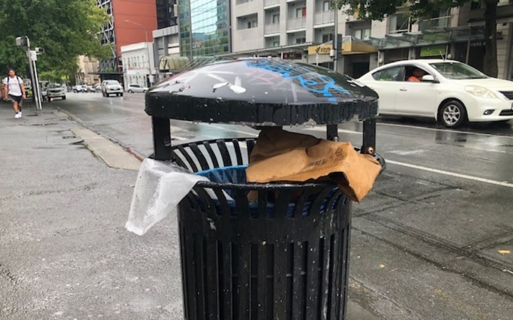 Rubbish bins are being removed from the streets and parks of Auckland