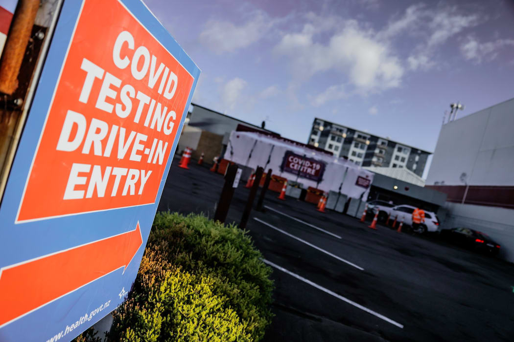 Covid-19 testing centre at Taranaki Street, Wellington