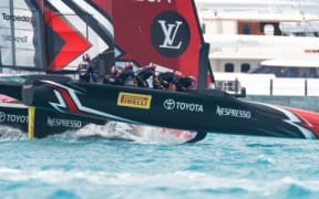 Simon van Velthooven is now part of Team New Zealand's cycling grinders at the America's Cup.