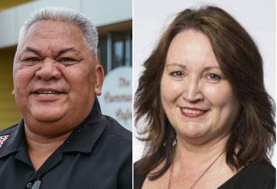 From left; Auckland Council's head of heritage Louise LaHatte, Auckland councillor Alf Filipaina and Auckland councillor Angela Dalton
