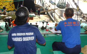 Fisheries observers monitor tuna catches on board purse seiners as well as in-port transshipment, which provides important data for fisheries managers.
