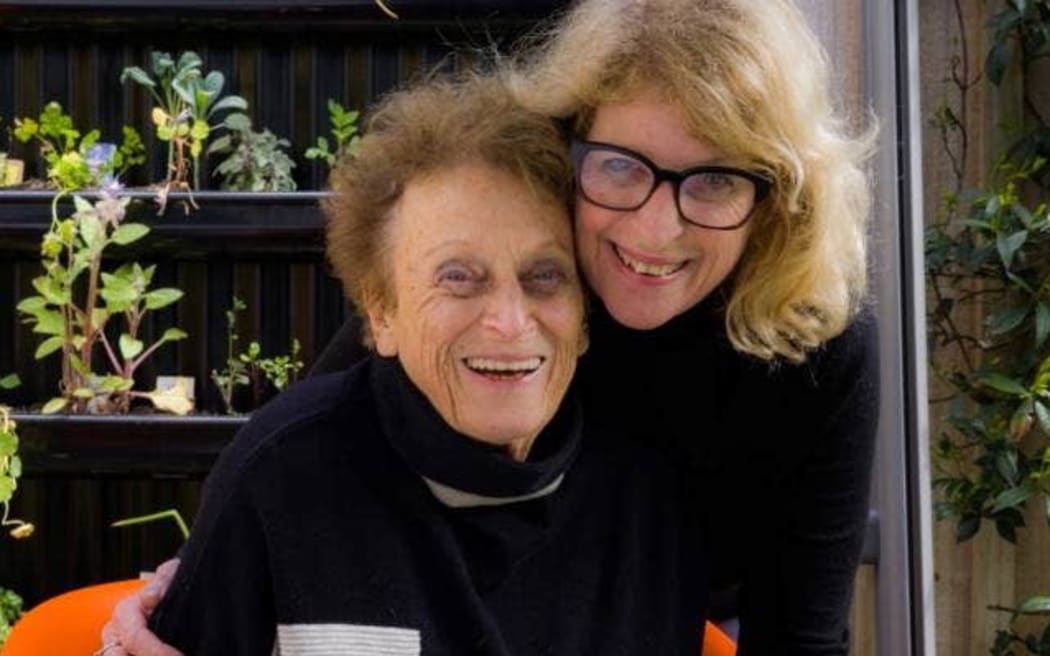Deborah Hart with her mother, Inge Woolf, in September 2020.