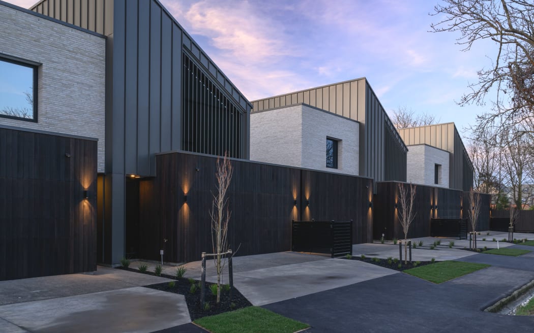 Sam Connell of Figure & Ground designed this multi-unit housing at Gracefield Ave in Central Christchurch.