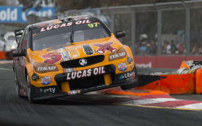 Shane van Gisbergen on his way to victory on the Gold Coast.