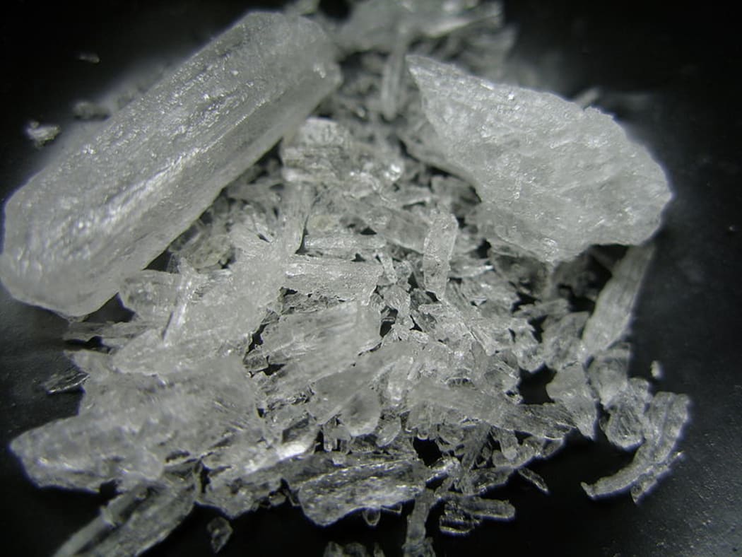 macro shot of Crystal Methamphetamine