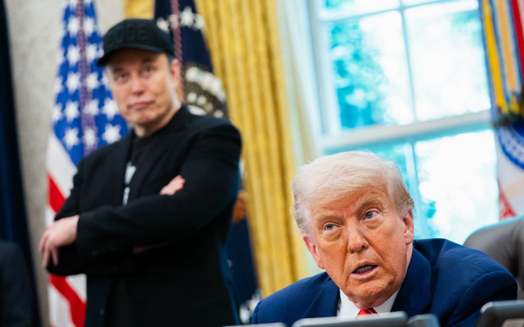 File photo. US President Donald Trump speaks during a news conference with Elon Musk in the Oval Office of the White House in Washington, DC, on 30 May, 2025.