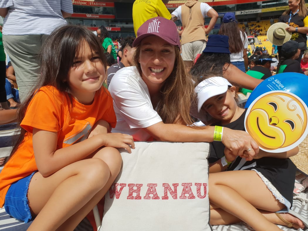 Taranaki based Hokipera Ruakere and her children were happy to hear songs about Parihaka.