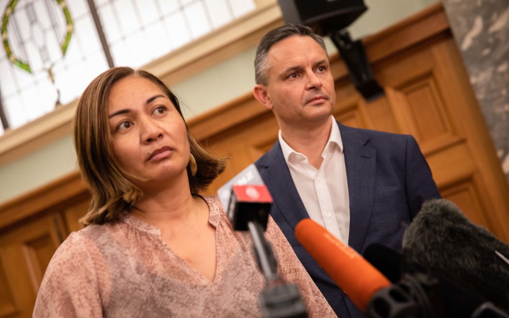 Marama Davidson and James Shaw