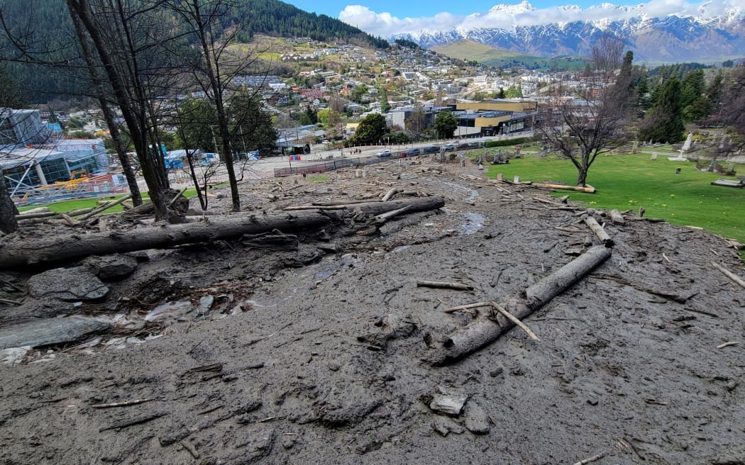 Damage at the Queenstown Cemetery.