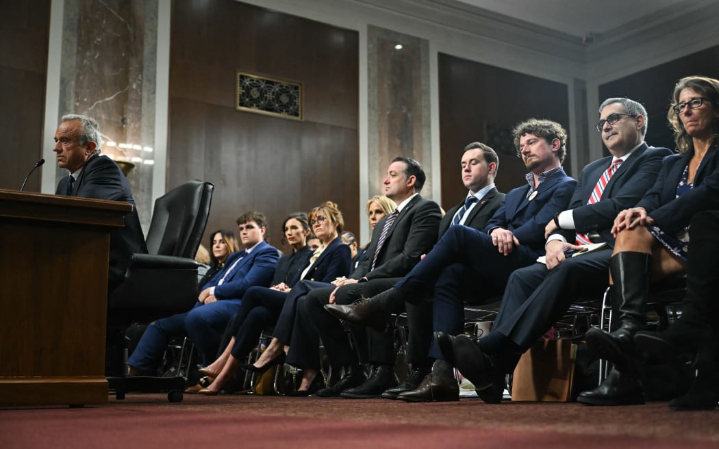 US Secretary of Health and Human Services nominee Robert F. Kennedy Jr. testifies during a Senate Finance Committee hearing on his nomination to be Health and Human Services Secretary, on Capitol Hill in Washington, DC, 29 January, 2025.