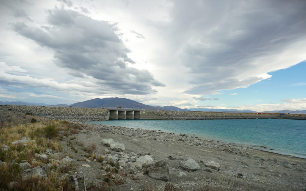 Lake Pūkaki, New Zealand’s largest hydro storage lake, on 17 March.