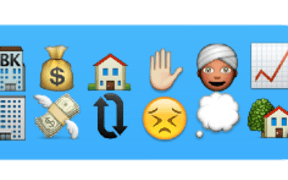 A screenshot of an iPhone message in emoji