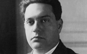 Portrait of French composer Darius Milhaud