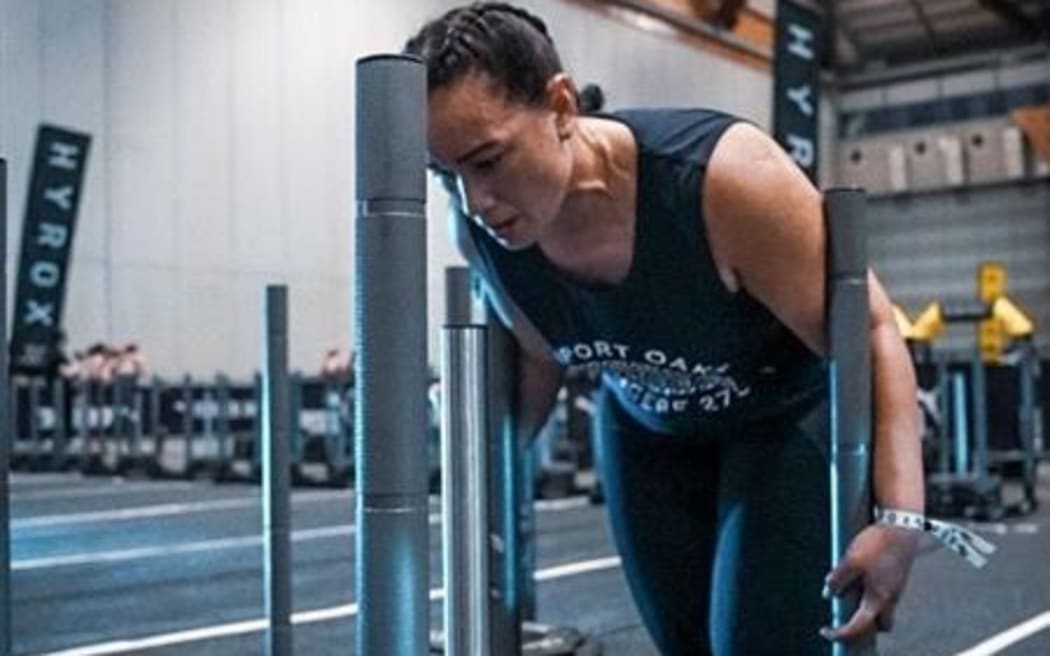 Kath Williams competing in Hyrox in Sydney.
